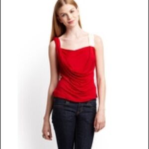 Beautiful red tank top with unique straps